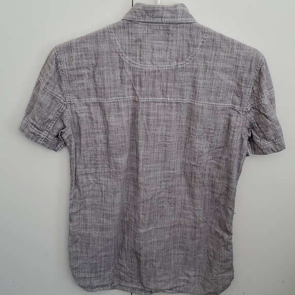 Grey short sleeve button down - Picture 3 of 3